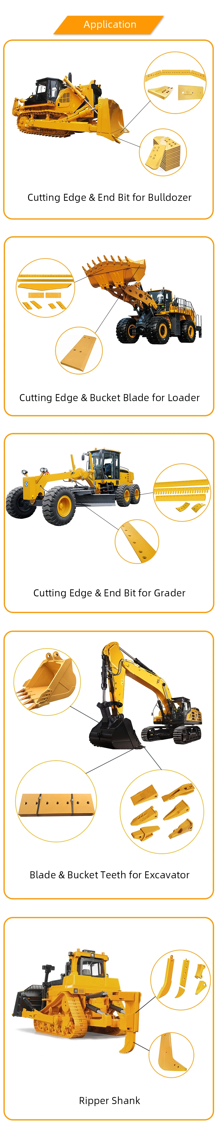 Standard Bucket Tooth for Kobelco Spare Parts Sk200 Bucket Teeth