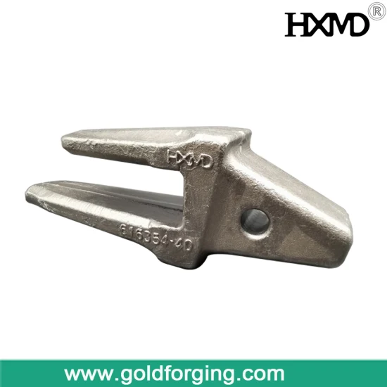 Adattatore per denti di forgiatura in oro per adattatore per benna forgiato Komatsu PC200, denti e perno del dente